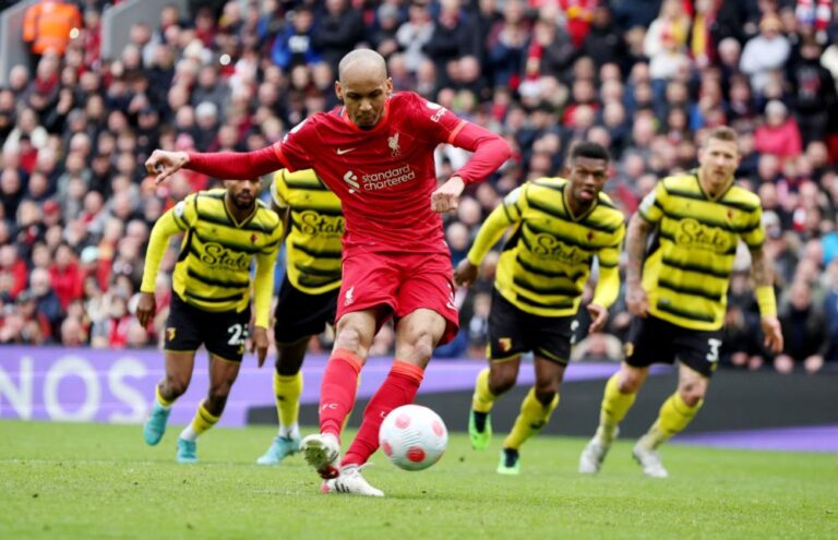 Jota, Fabinho fire Liverpool to top of the table with win over Watford