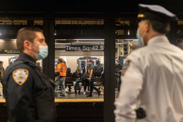 A day after shooting attack, New York's subway thrums with riders