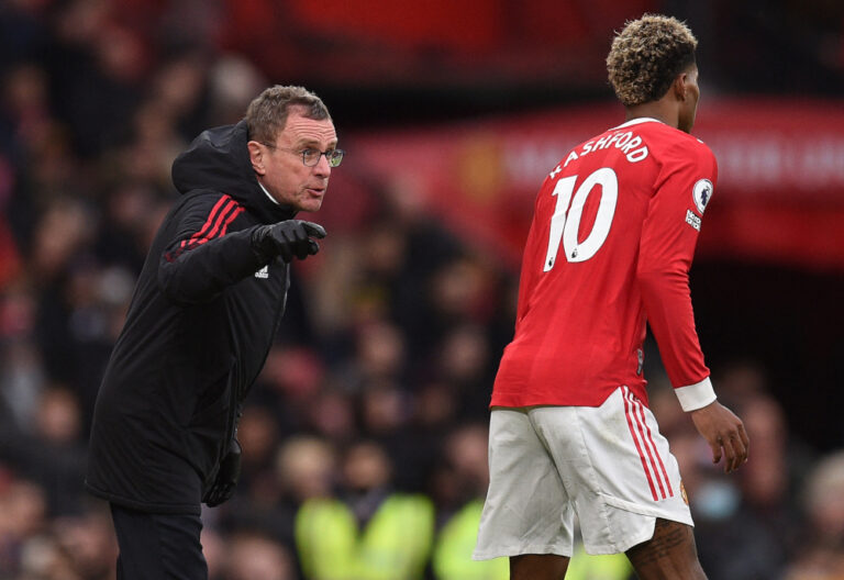 United's Rangnick hits back at Van Gaal's 'commercial club' comment