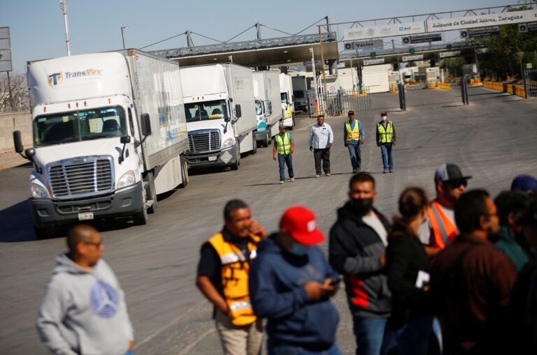 Trucker protests expand at US-Mexico border over lengthy wait times