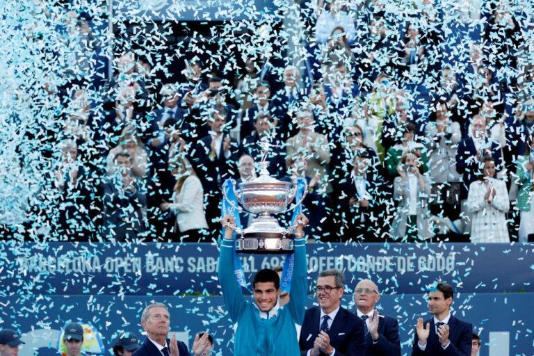 Teenager Alcaraz mirrors Nadal with Barcelona crown