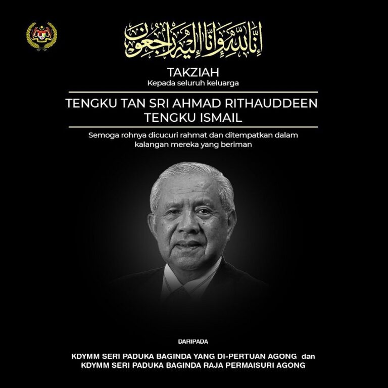 Agong, Permaisuri extend condolences to Tengku Ahmad Rithauddeen’s family