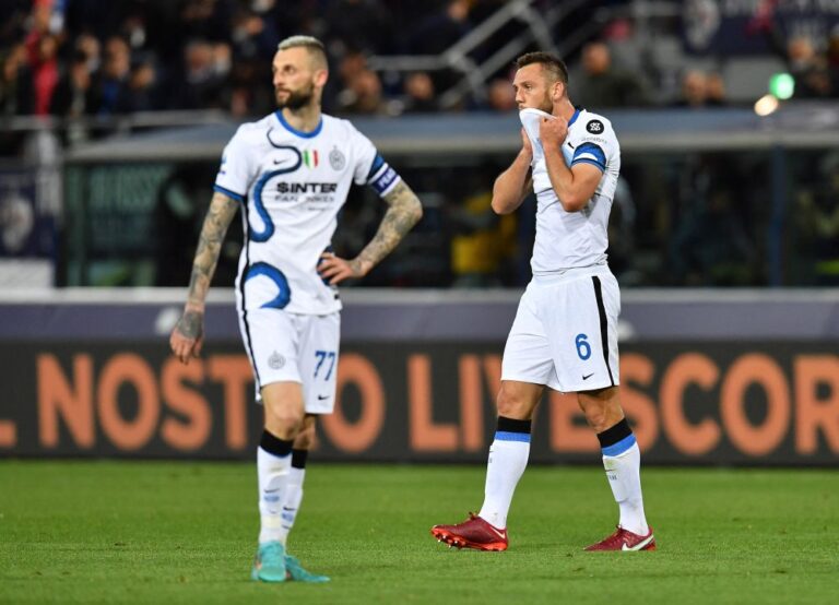 Inter suffer title race blow with defeat at Bologna