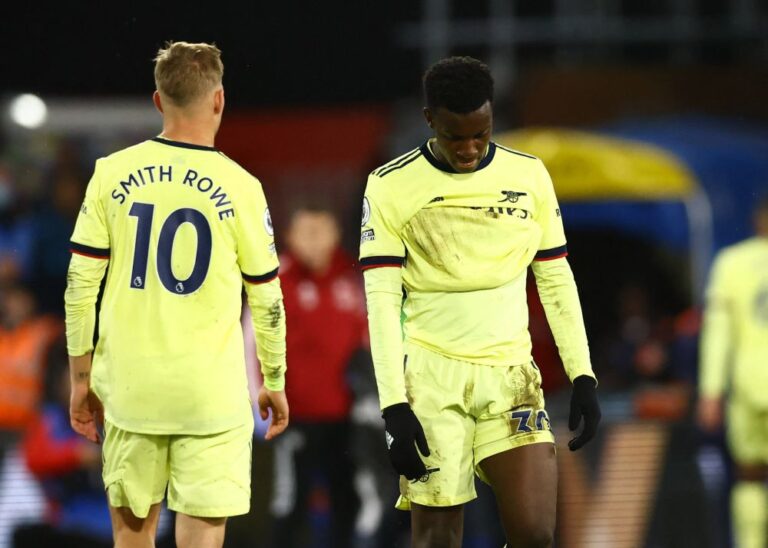 Arsenal top-four hopes suffer blow with 3-0 defeat at Palace