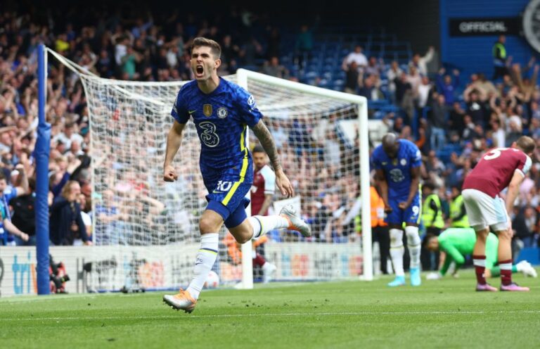 Pulisic settles Chelsea’s top four nerves, Burnley out of relegation zone