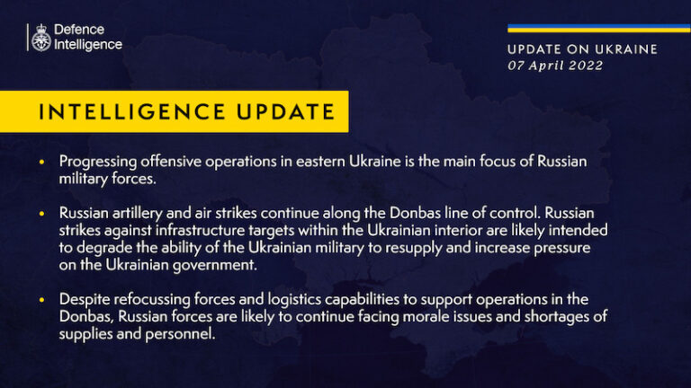 UK says Russian artillery, air strikes continue along Donbas line of control