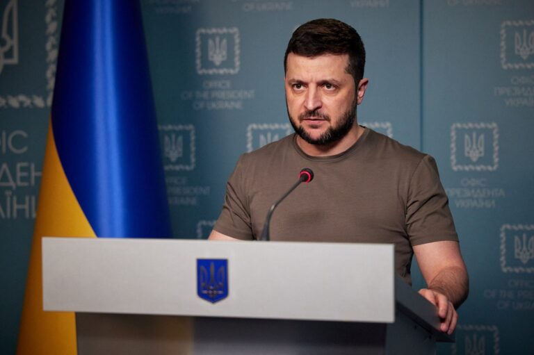 On World War Two anniversary, Zelenskiy says evil has returned