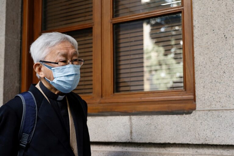 Hong Kong police bail Catholic cardinal arrested on national security charge