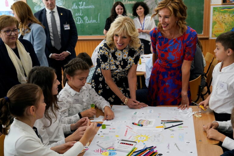 Jill Biden hails ‘amazingly strong’ Ukraine refugees in Romania