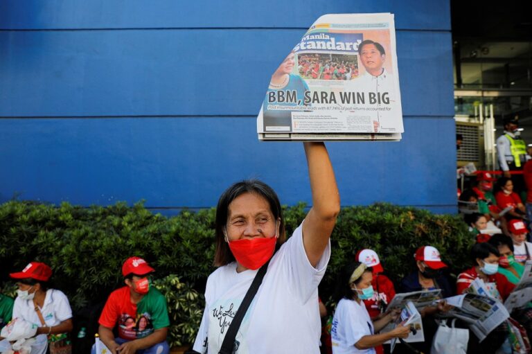 Philippines election winner Marcos tells world to judge him by actions, not family's past