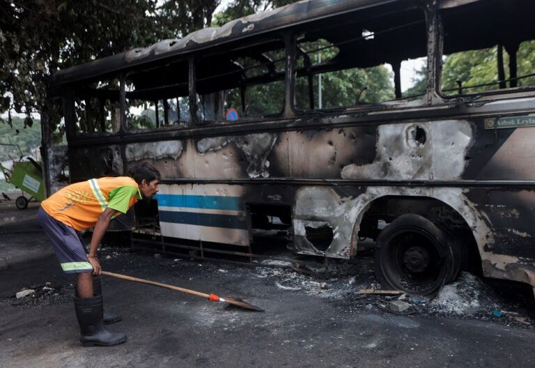 Sri Lanka protesters call for new government a day after clashes kill eight
