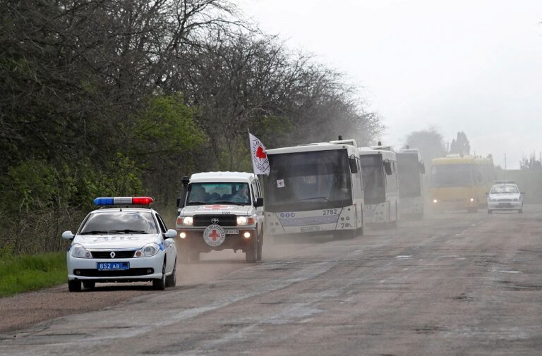 Ukraine awaits arrival of evacuees from Mariupol steel plant where fighters holed up