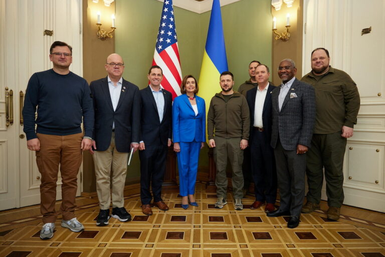 Ukraine president says he met Nancy Pelosi in Kyiv