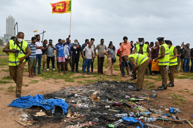 Shoot-on-sight orders in Sri Lanka after deadly violence