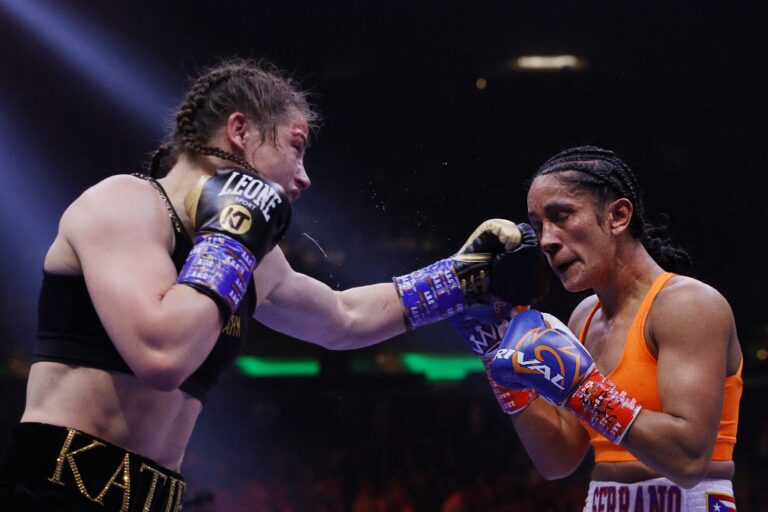 Taylor edges Serrano as boxing history made at Madison Square Garden