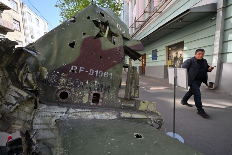 Battered war trophies incite raw emotions in Ukraine’s capital