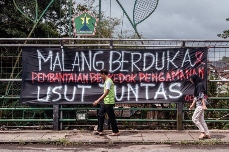 Six charged over Indonesia stadium disaster