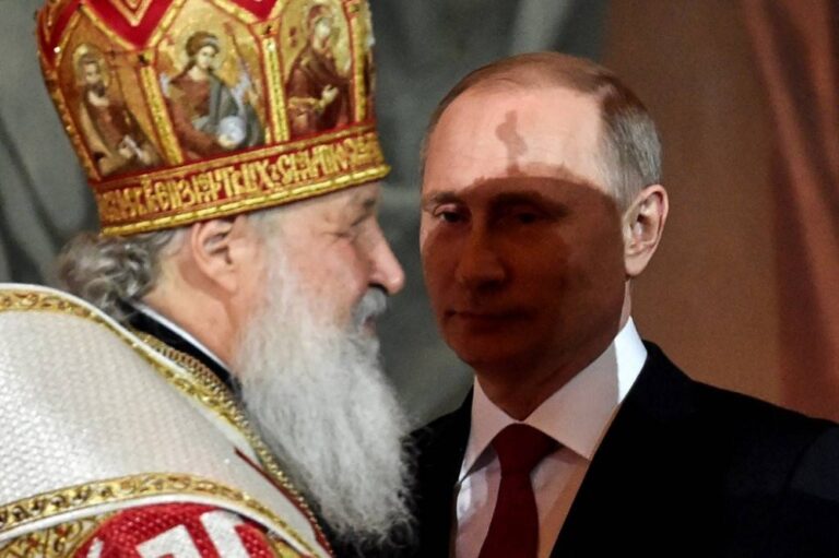 ‘God put you in power’: Russian Orthodox leader tells Putin on 70th birthday