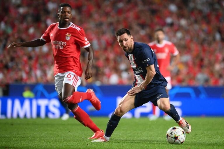 PSG’s Messi out of Benfica Champions League match
