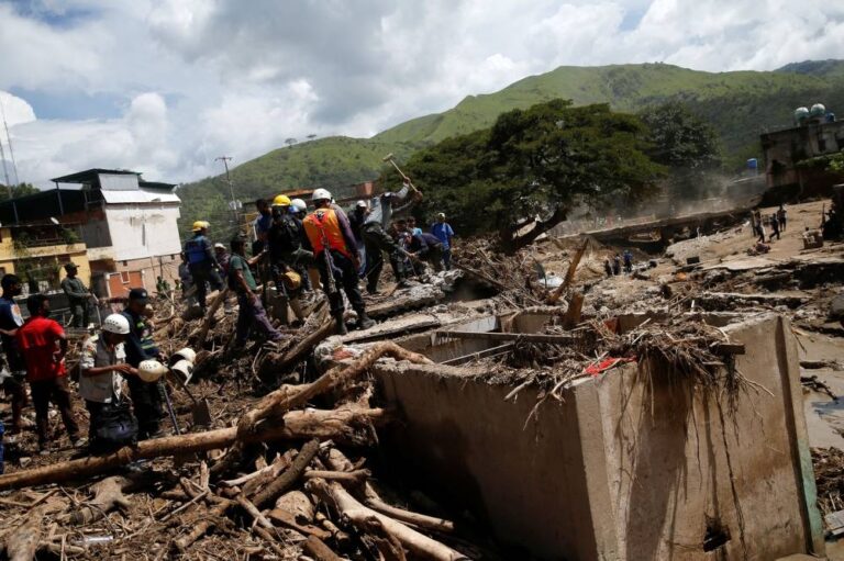 Dozens missing after Venezuela floods, death toll rises