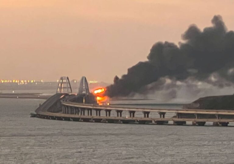 Russia’s Federal Security Service arrests eight for Crimea Bridge blast