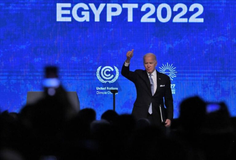 Biden urges world to ‘step up’ climate fight at COP27