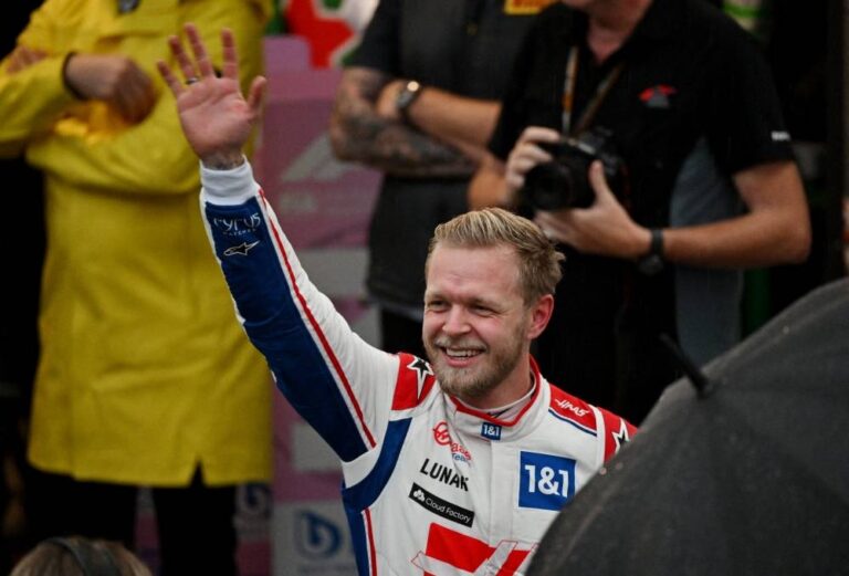 Magnussen takes stunning first F1 pole for Haas in Brazil