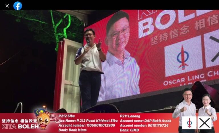 GE15: DAP’s Sibu candidate alleges vote-buying in constituency