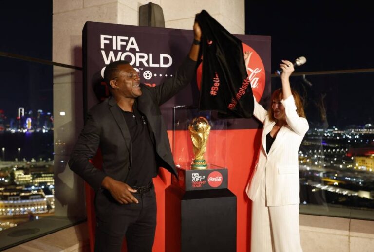 Fans, trophy and teams arrive in Qatar for World Cup countdown