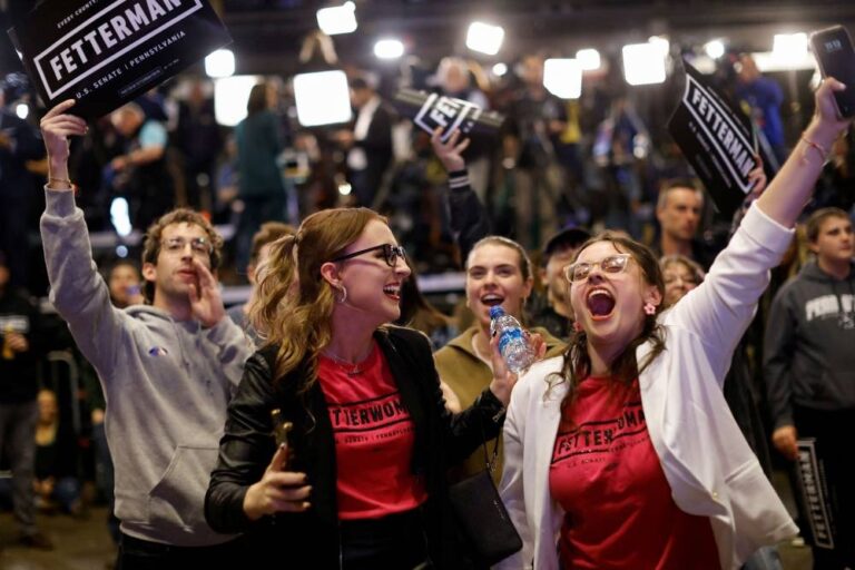 US Democrats celebrate Senate win over distraught Republicans