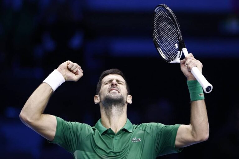 Djokovic downs Tsitsipas, Rublev overcomes Medvedev at ATP Finals