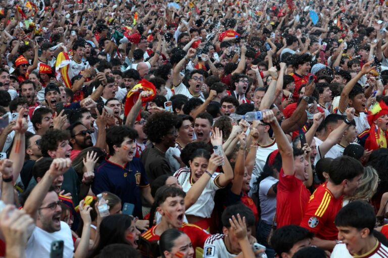 Madrid erupts in celebration as Spain move within touching distance of second World Cup crown