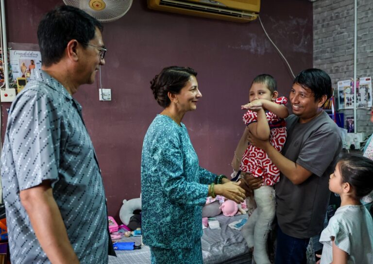 Royal visit lifts spirits of three-year-old Sungai Petani Proton X50 crash survivor and her family