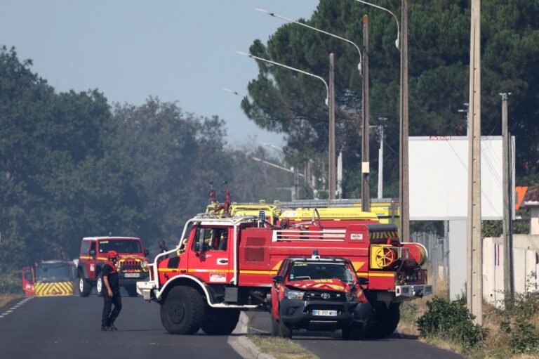 Water-bombing aircraft deployed as wildfire rips through southern France, hundreds flee