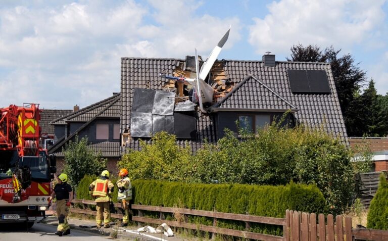 Two men die as light aircraft crashes into house in Germany