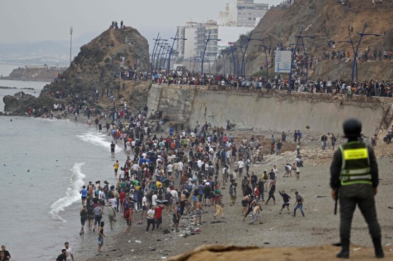 Spain’s north African Ceuta enclave reels as migrant influx equal to half its population crosses border