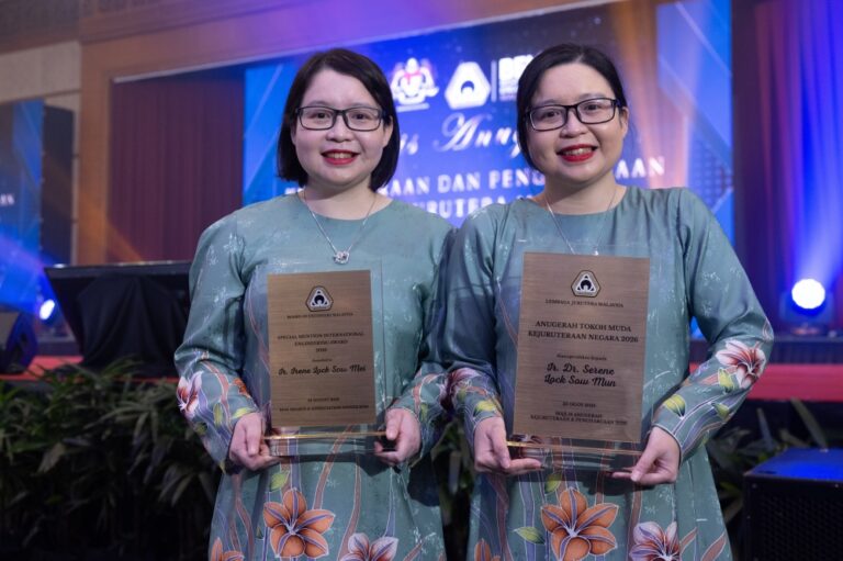 Twins Serene and Irene Lock clinch top honours at Malaysia’s BEM Engineering Awards