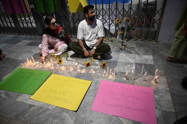 Pakistan suspends eight officials after 14 newborns die in Islamabad hospital fire