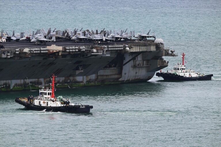 US carrier at centre of onboard controversy heads to Pattaya after nine months at sea