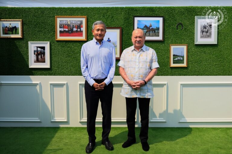 Sultan Ibrahim meets Singapore FM at Istana Pasir Pelangi in Johor Bahru