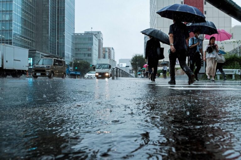 Japan’s weather agency warns of heavy downpours in Tokyo, six other prefectures