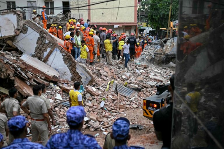 Three killed, others feared trapped after New Delhi building housing students collapses; rescue underway
