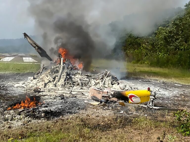 Police expand Long Lellang helicopter crash investigation to refuelling site, flight chronology