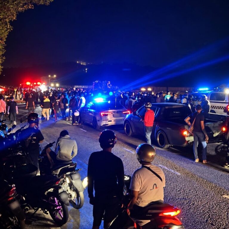 Police yet to confirm if Ipoh pre-dawn crash involving 15 vehicles linked to illegal racing