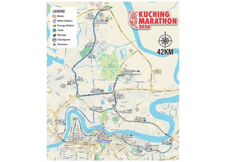 Police announce three‑stage road closures for Kuching Marathon from Sept 26 to 27