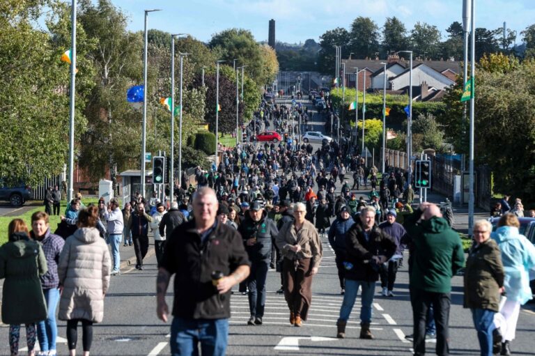Tense standoff over flashpoint N.Ireland parade lasts into night