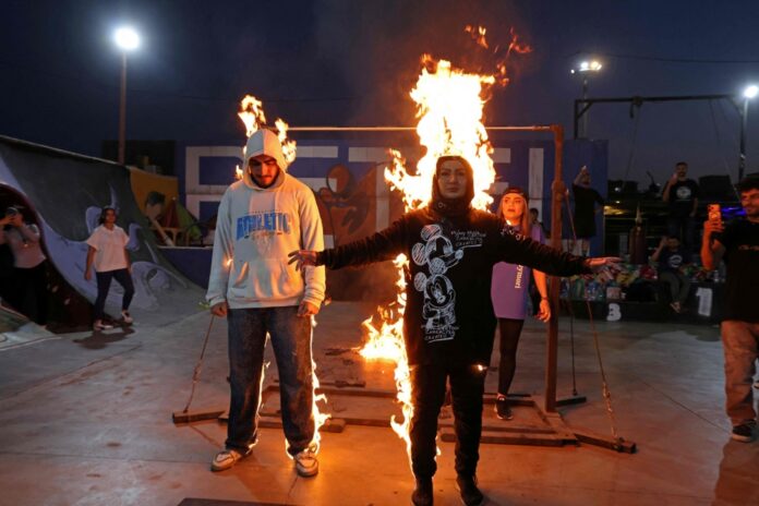 Set on fire, thrown from cars: Iran’s women stunt performers break barriers