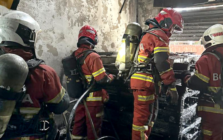 Man hurt fleeing George Town EV battery storage blaze as firefighters bring flames under control