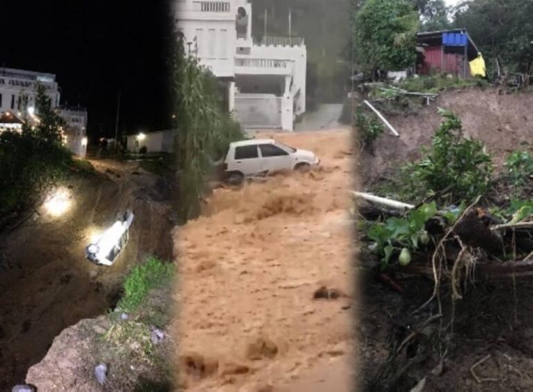 Heavy rain triggers flash floods and landslides in Ranau and Kundasang, vehicles swept away