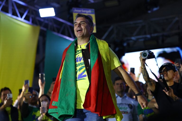 Brazil’s Flavio Bolsonaro says role for father Jair is ‘not on the radar’ but doesn’t rule it out